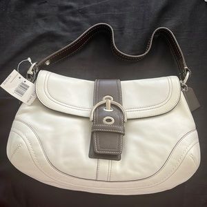 Coach Off White/Brown Soho Handbag